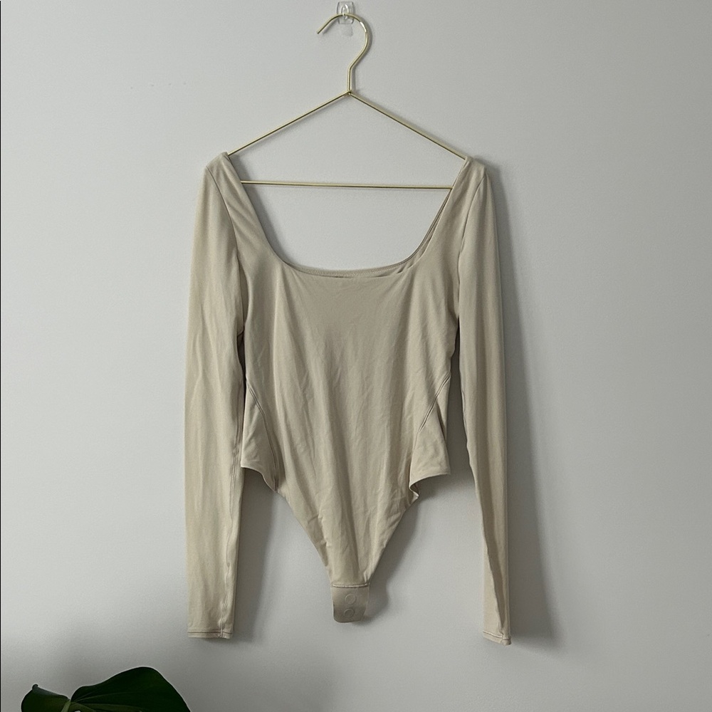 Lululemon Wundermost Ultra Soft Nulu Square Neck Long Sleeve Bodysuit